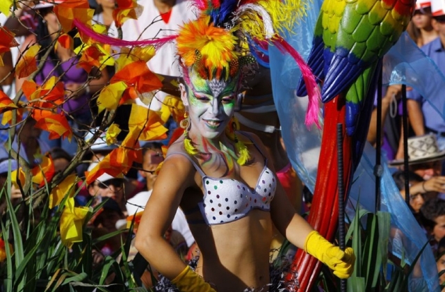 A “Bird” in the Desfile de Silleteros 