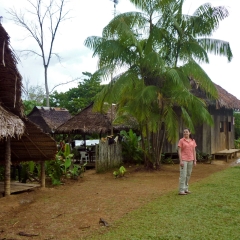 En una aldea en la Amazonía