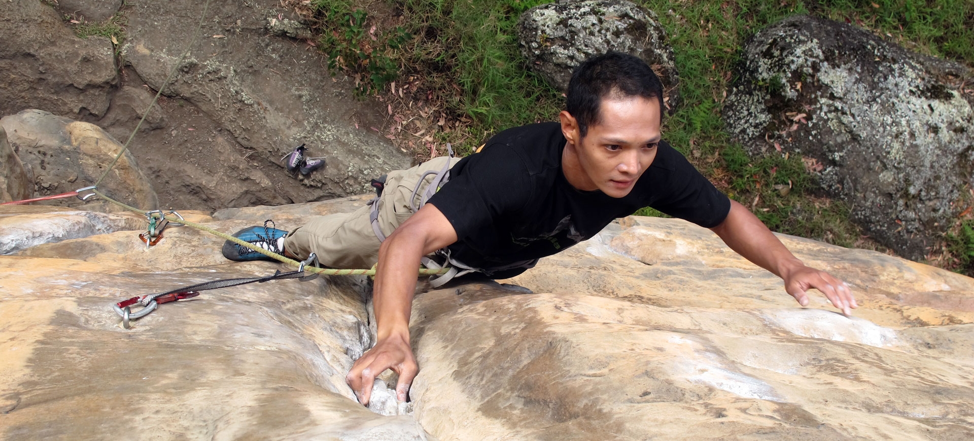 Climbing in the Bogota Countryside