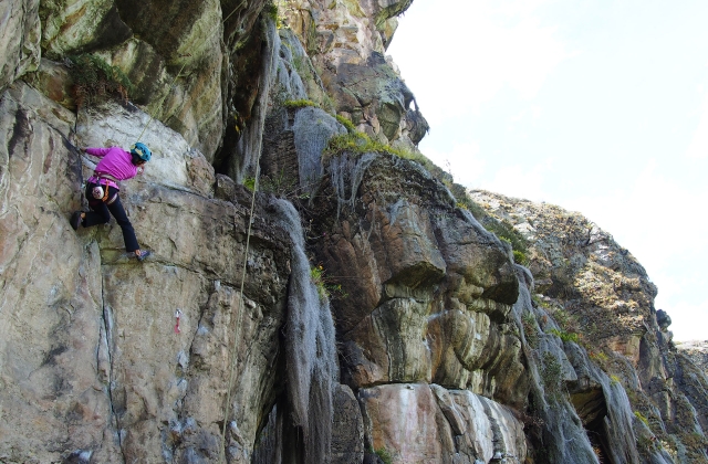 The view is as good as the climbing