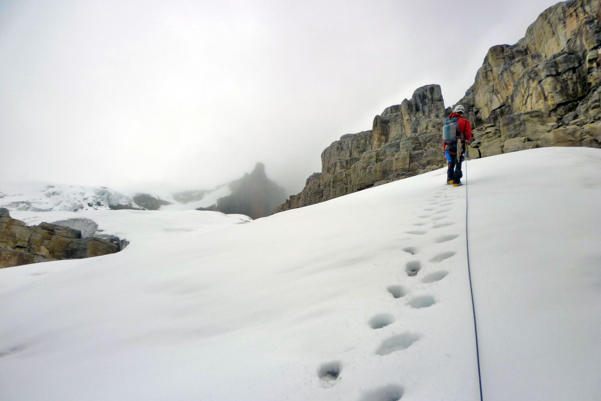 En el glaciar