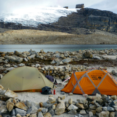 Campamento a más de 4000 metros sobre el nivel del mar