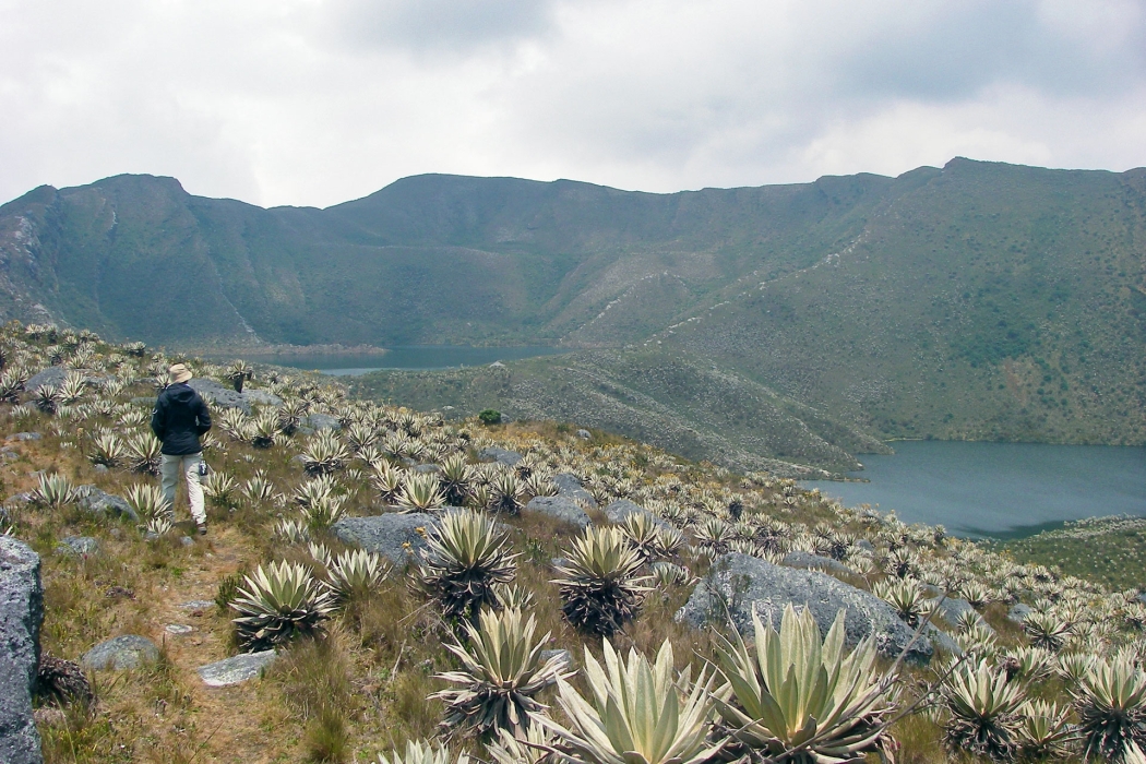 En el sendero hacia las lagunas